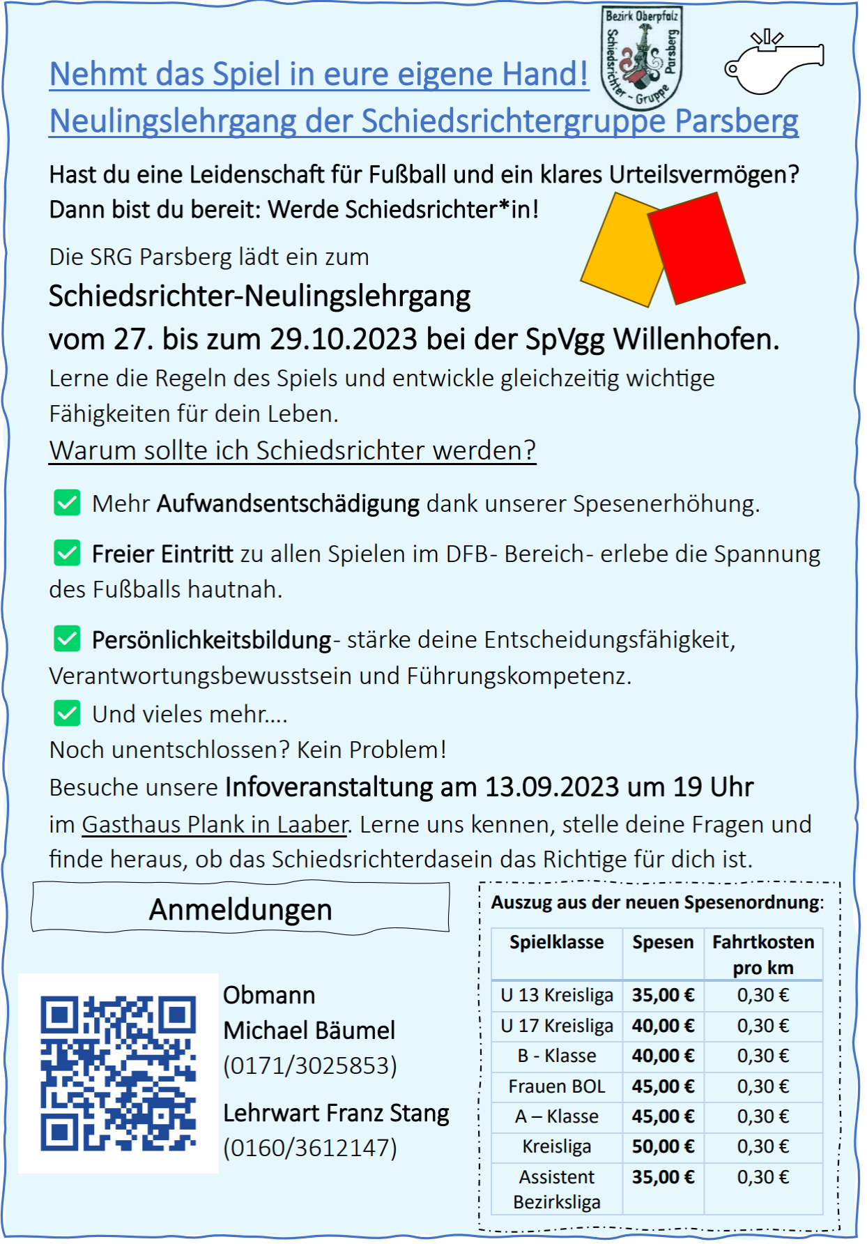 Schiedsrichter/innen gesucht! 