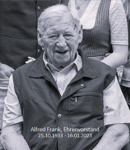 Die SGH trauert um Ehrenvorstand Alfred Frank