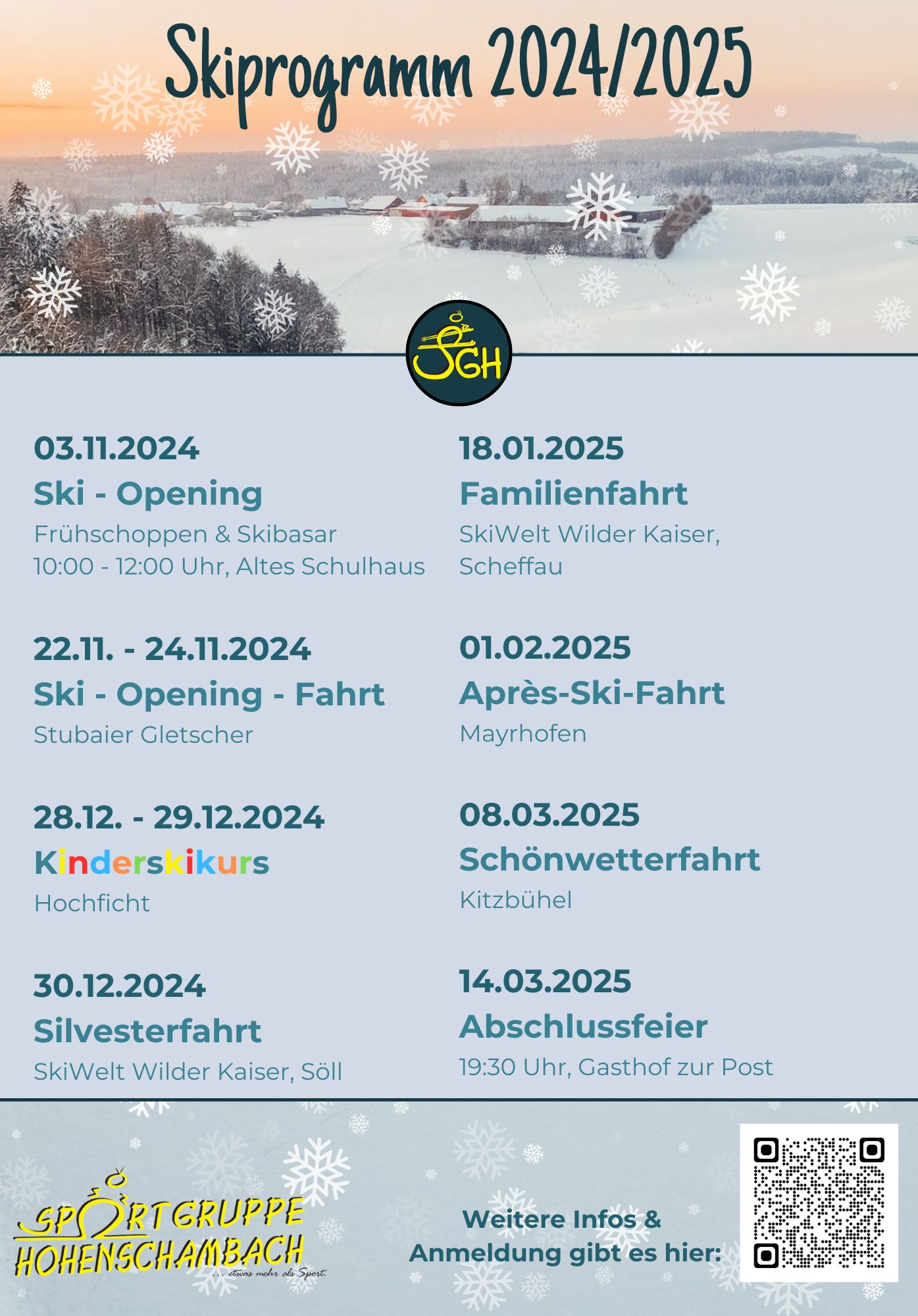 Skiprogramm 2024/2025