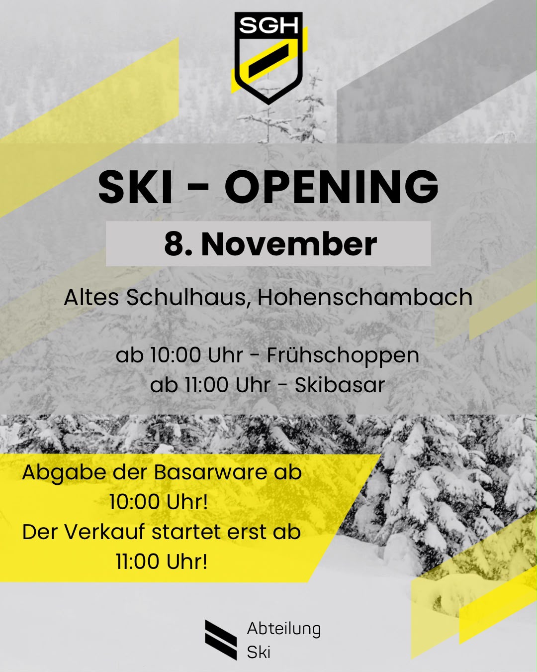 Ski-Opening am 8. November